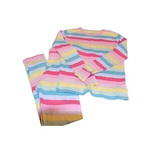 Gap Kids, Snug Fit 2-Piece Striped Print Sleepwear, Organic Cotton, Size 10
